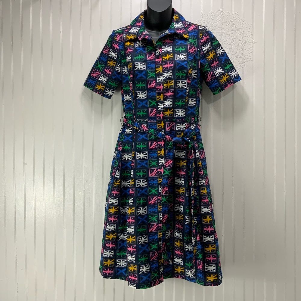 BODEN short sleeve dress UK British flag